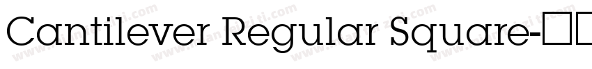 Cantilever Regular Square字体转换